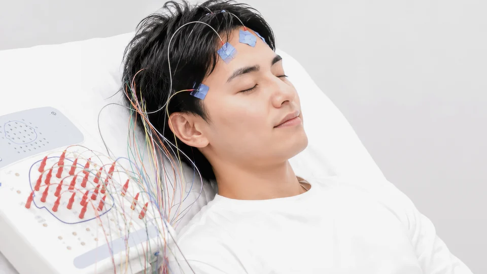 覚醒維持検査を受ける様子